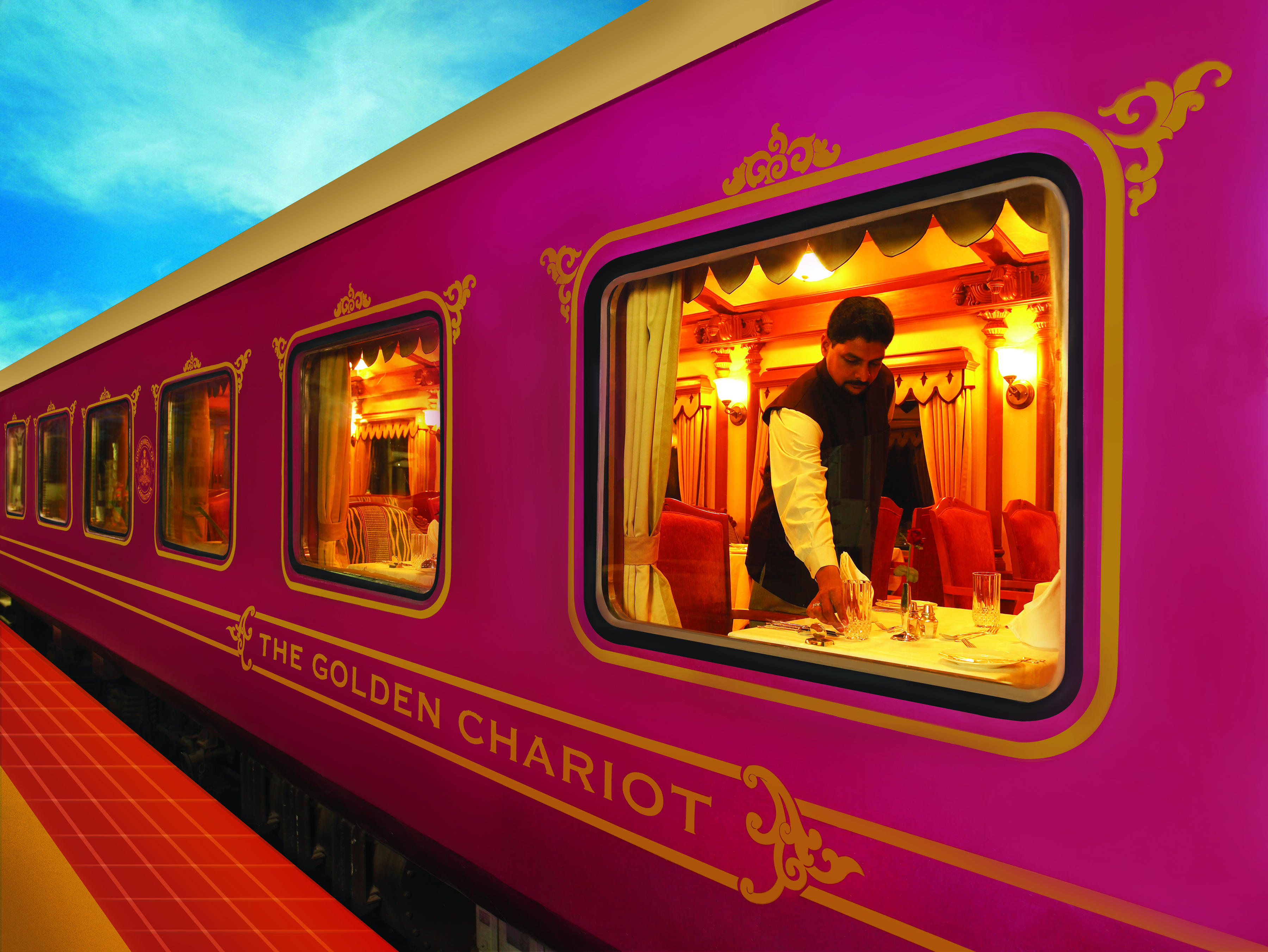 top 5 most luxurious trains in india, golden chariot train schedule , golden chariot train price for indian , the golden chariot train route and fare , golden chariot train inside , golden chariot train ticket price in indian rupees , golden chariot offers , golden chariot facilities , golden chariot train photos