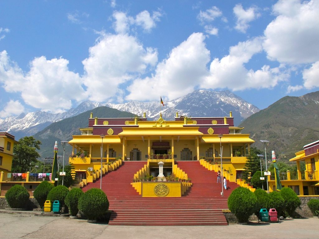 Dalai lama Temple In Dharamshala, blessings of golden temple with buddhism